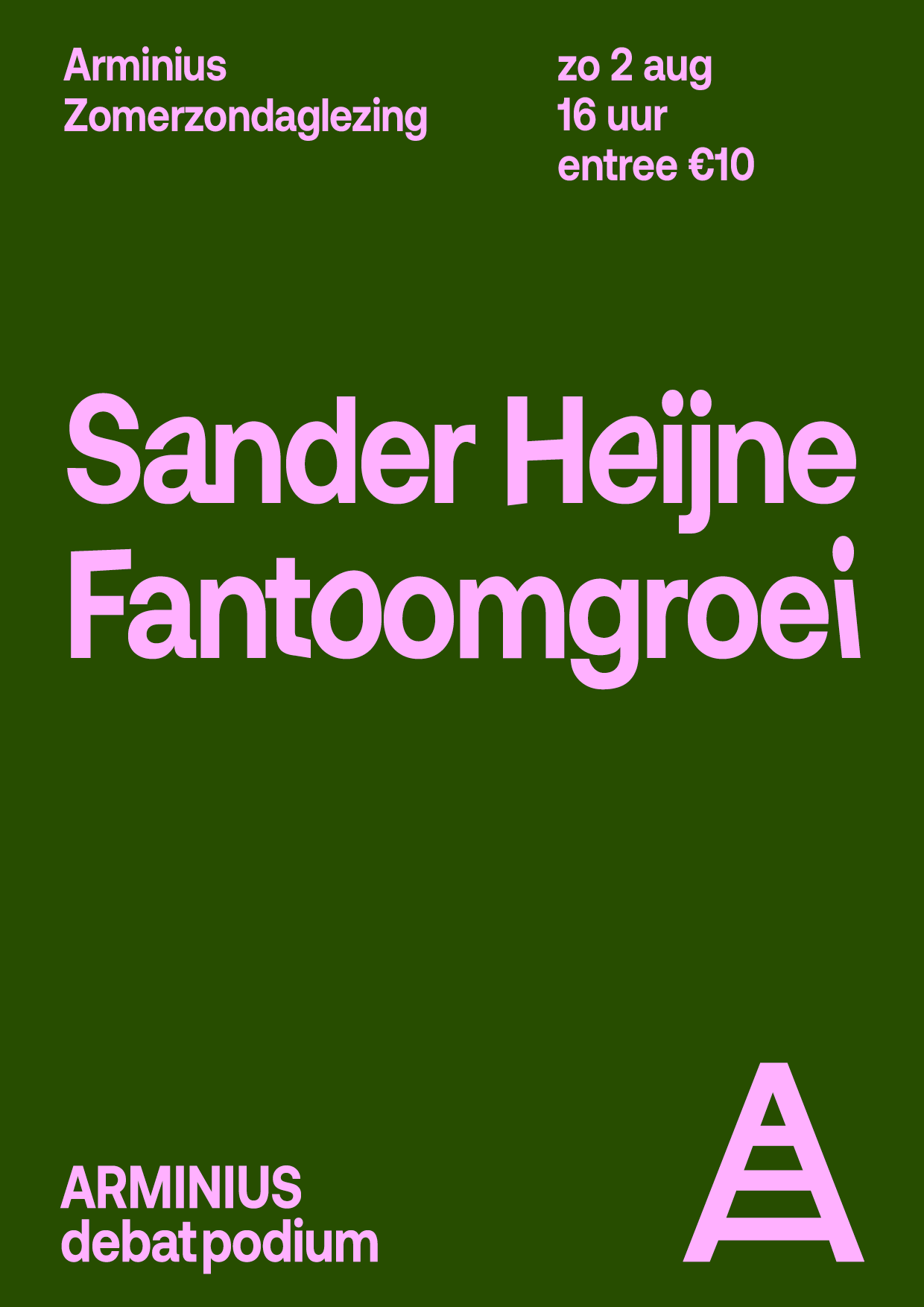 Fantoomgroei Sander Heijne Arminius Arminius
